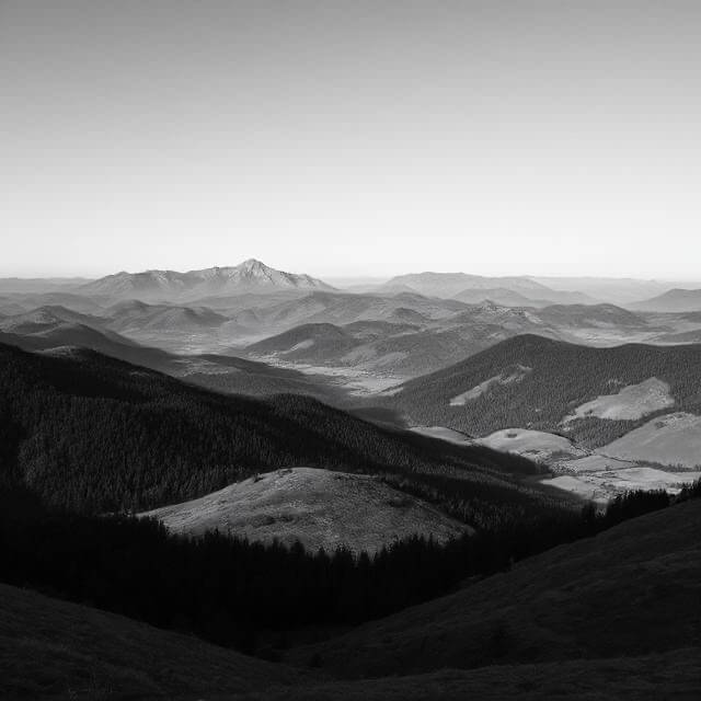 Monochrome landscape