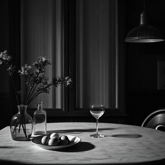 Monochrome still life