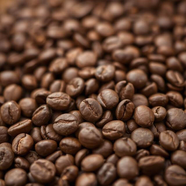 Detail shot of coffee beans